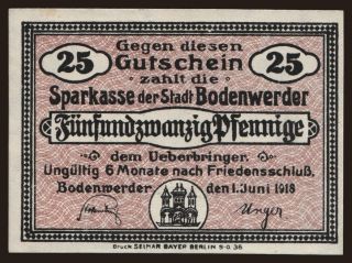 Bodenwerder, 25 Pfennig, 1918