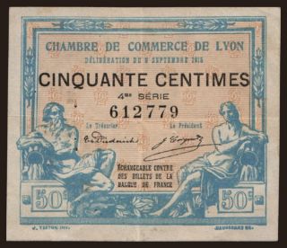 Lyon, 50 centimes, 1915