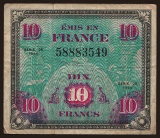 10 francs, 1944