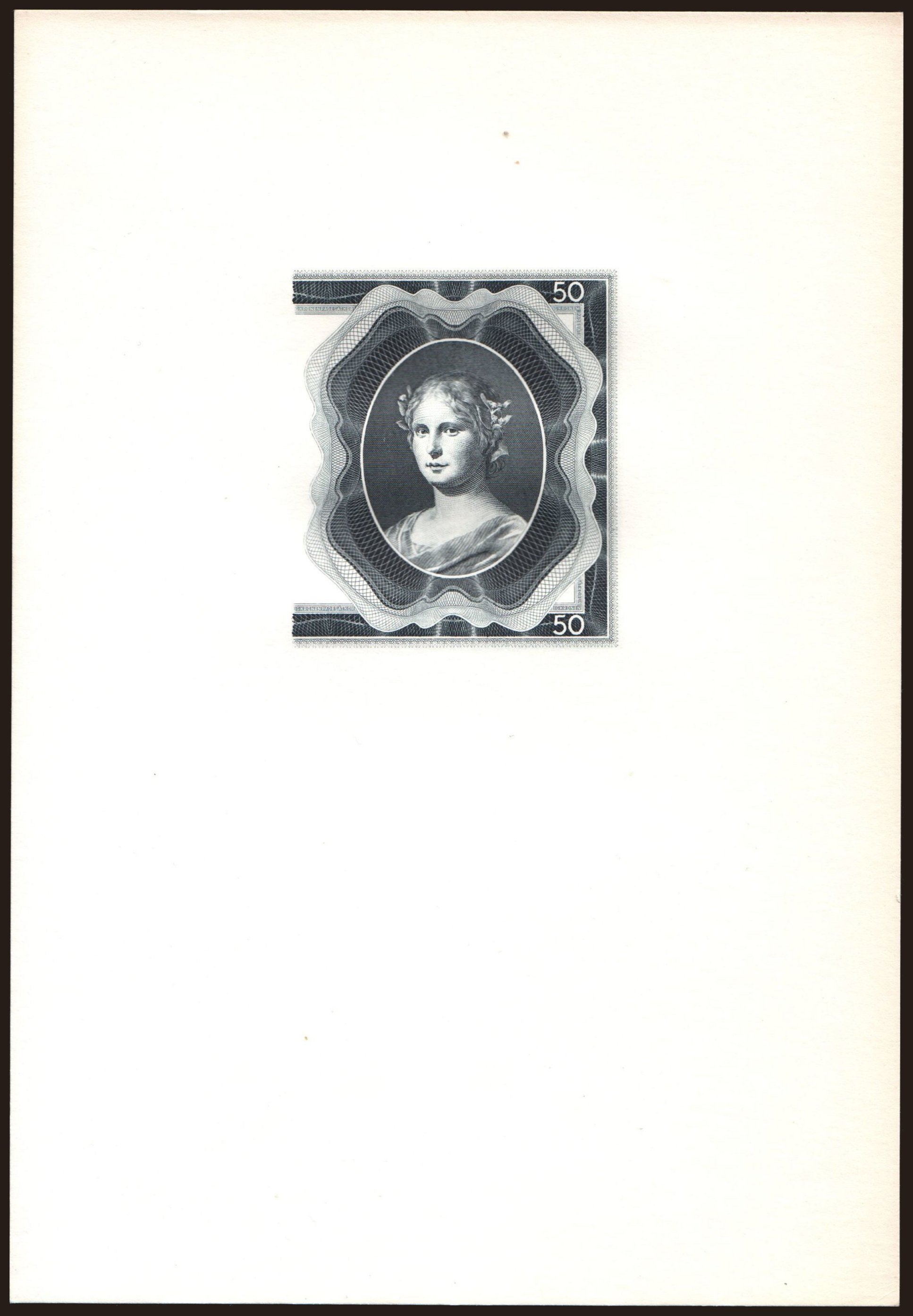 50 korun, 1940, čiernotlač