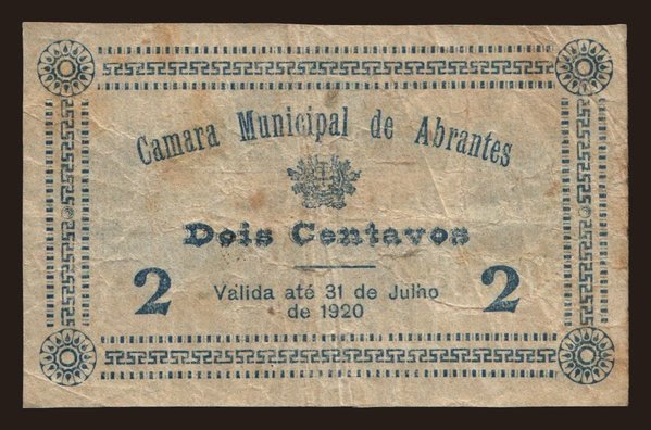 Abrantes, 2 centavos, 1920