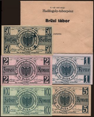 Brüx, 50 Heller - 10 Kronen, 191?