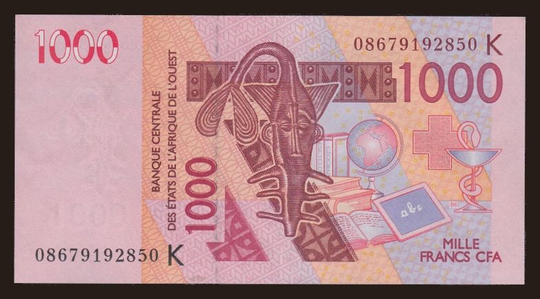 Senegal, 1000 francs, 2003
