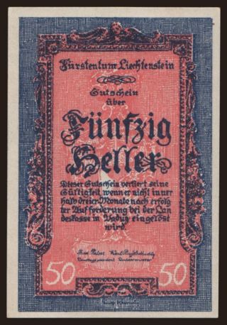 50 Heller, 1920