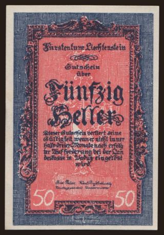 50 Heller, 1920