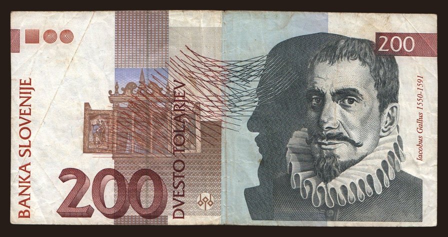 200 tolarjev, 2001