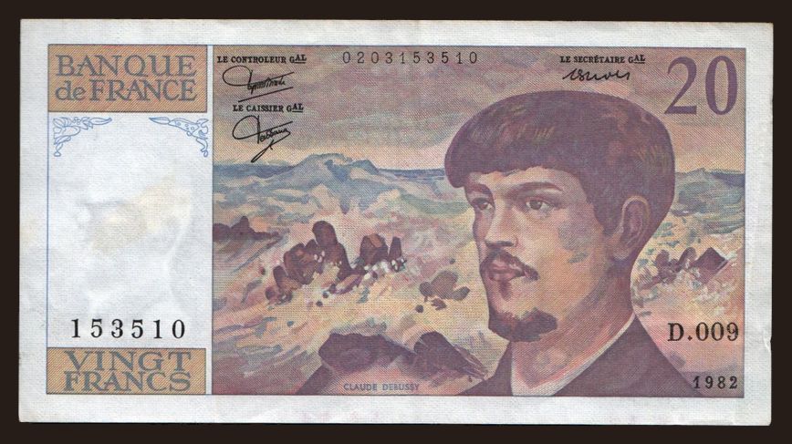 20 francs, 1982