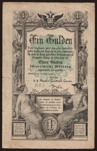 1 Gulden, 1866