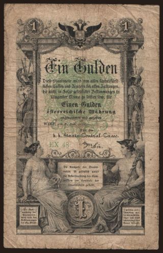 1 Gulden, 1866