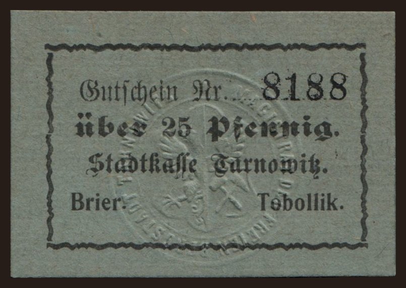 Tarnowitz, 25 Pfennig, 1918