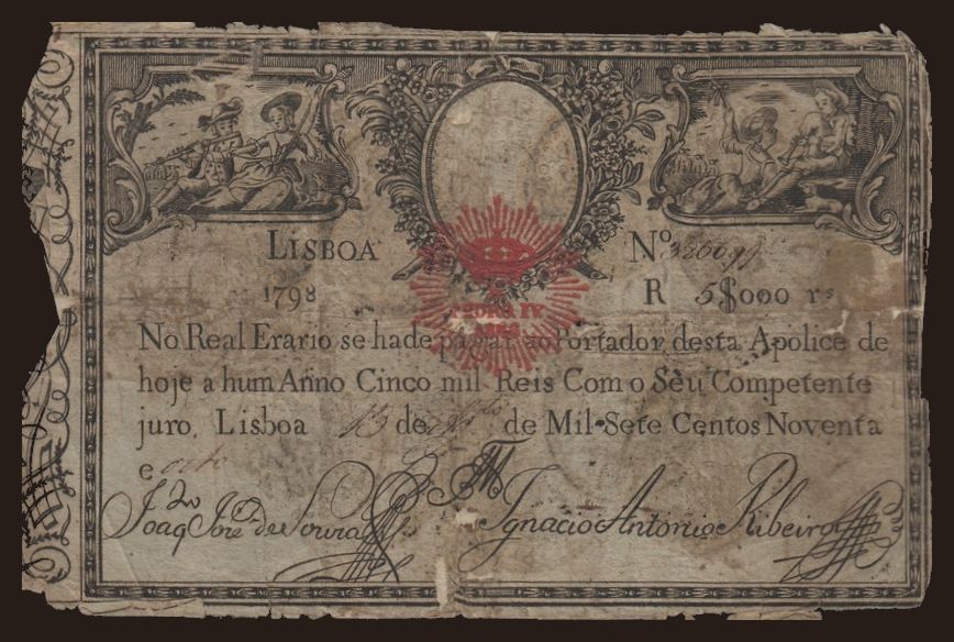 5.000 reis, 1798(1826)