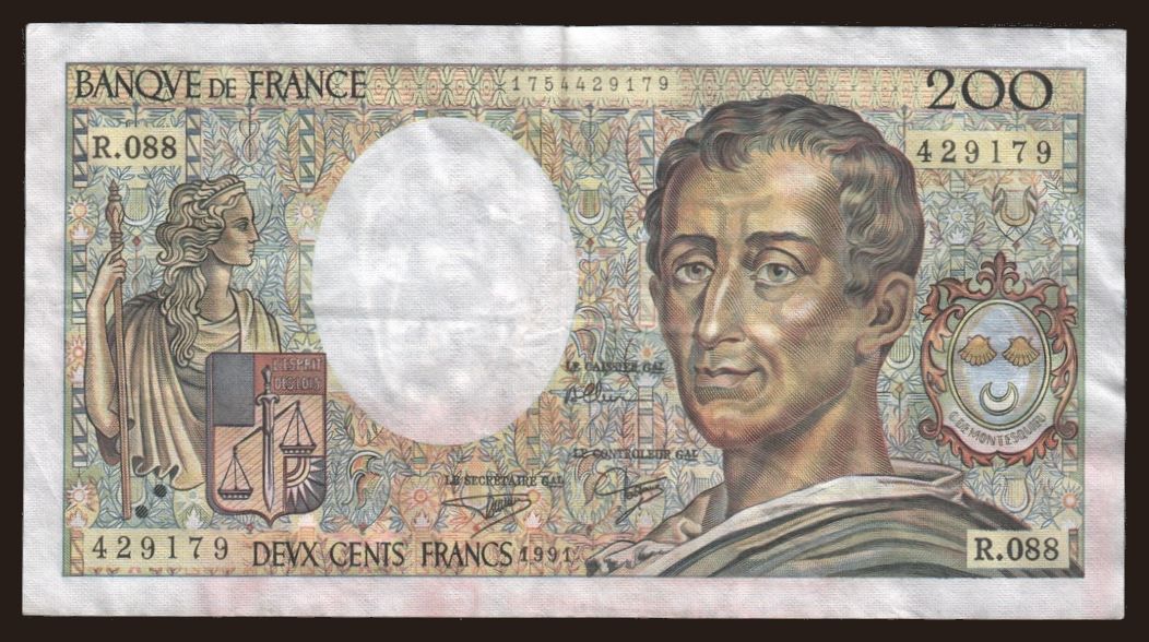 200 francs, 1991
