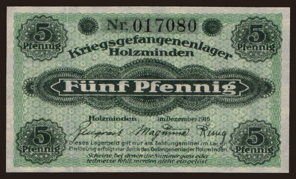 Holzminden, 5 Pfennig, 1916