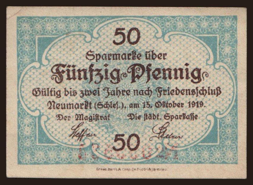 Neumarkt, 50 Pfennig, 1919