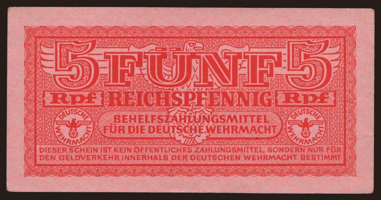 Wehrmacht, 5 Reichspfennig, 1942