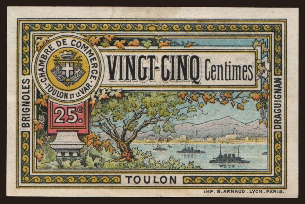 Toulon, 25 centimes, 1921