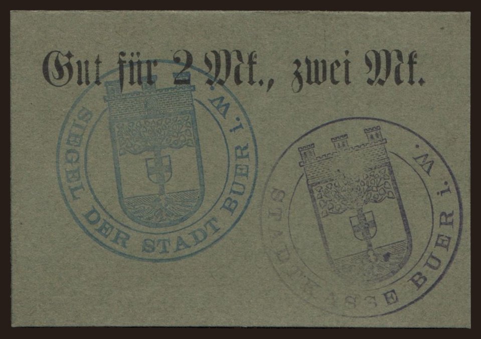 Buer/ Stadt, 2 Mark, 1914