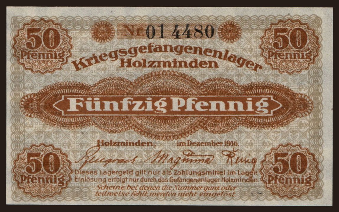 Holzminden, 50 Pfennig, 1916