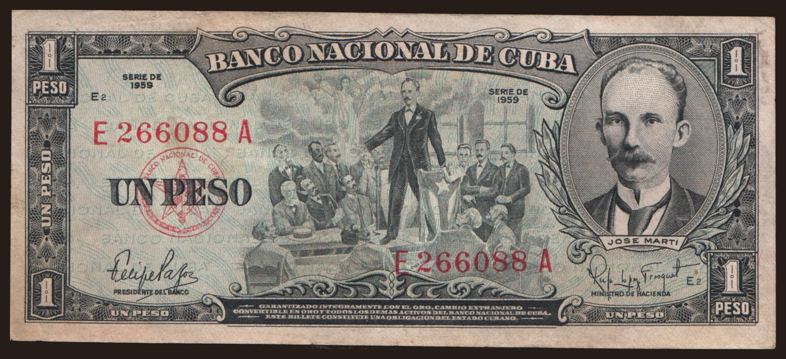 1 peso, 1959