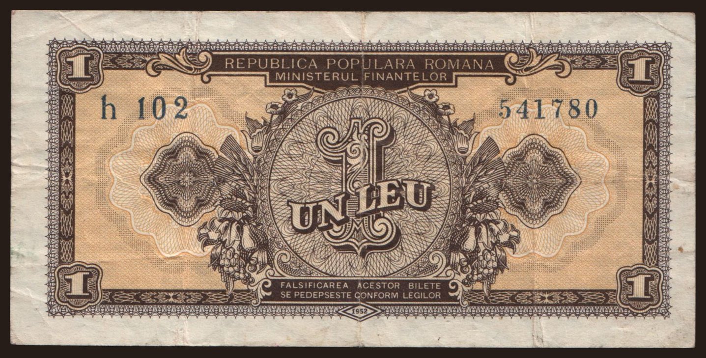 1 leu, 1952