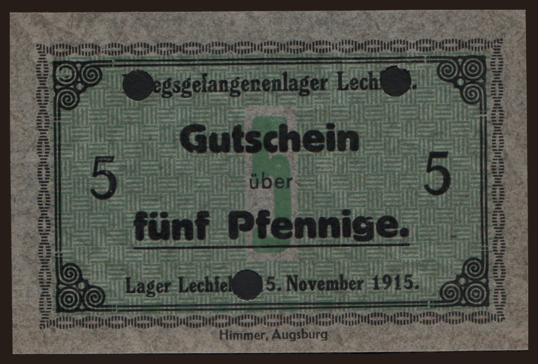 Lechfeld, 5 Pfennig, 1915