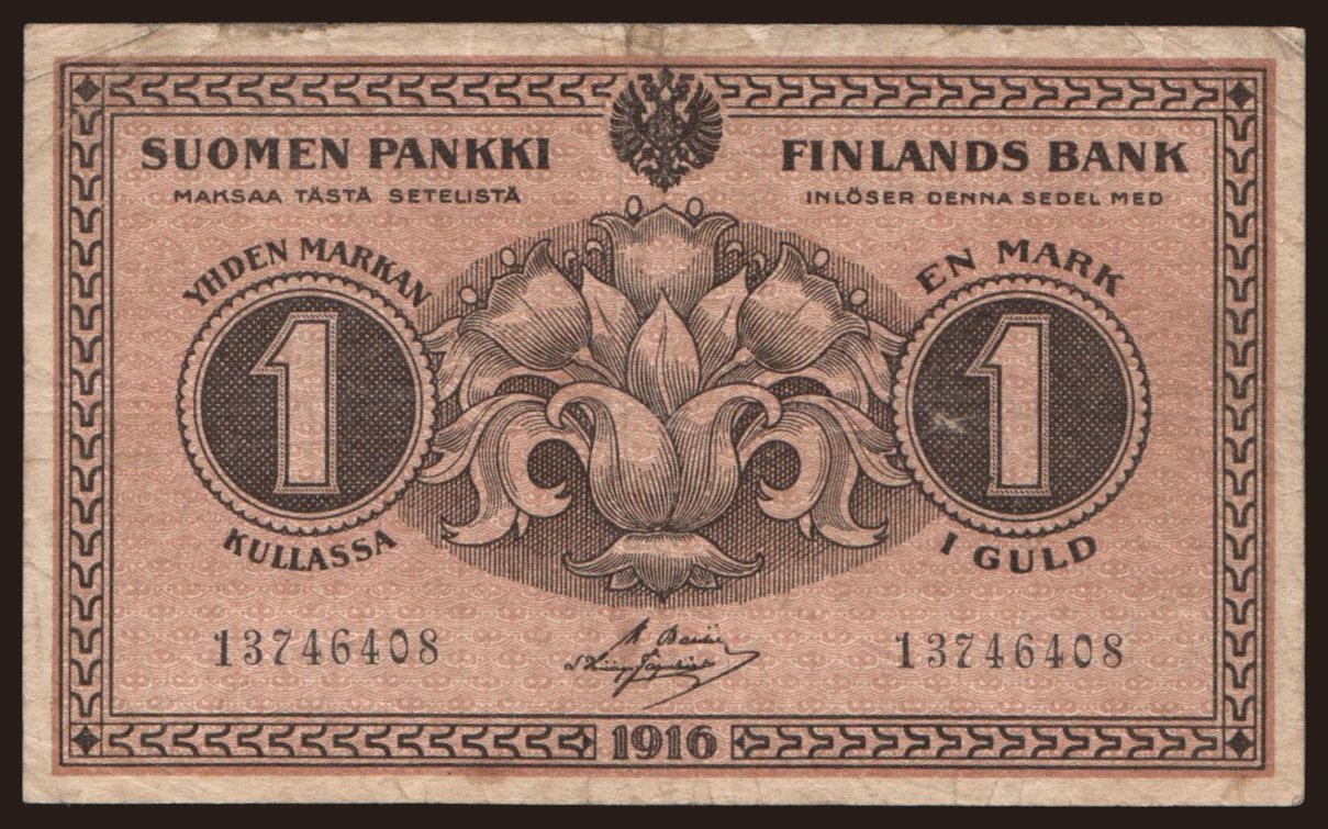 1 mark, 1916