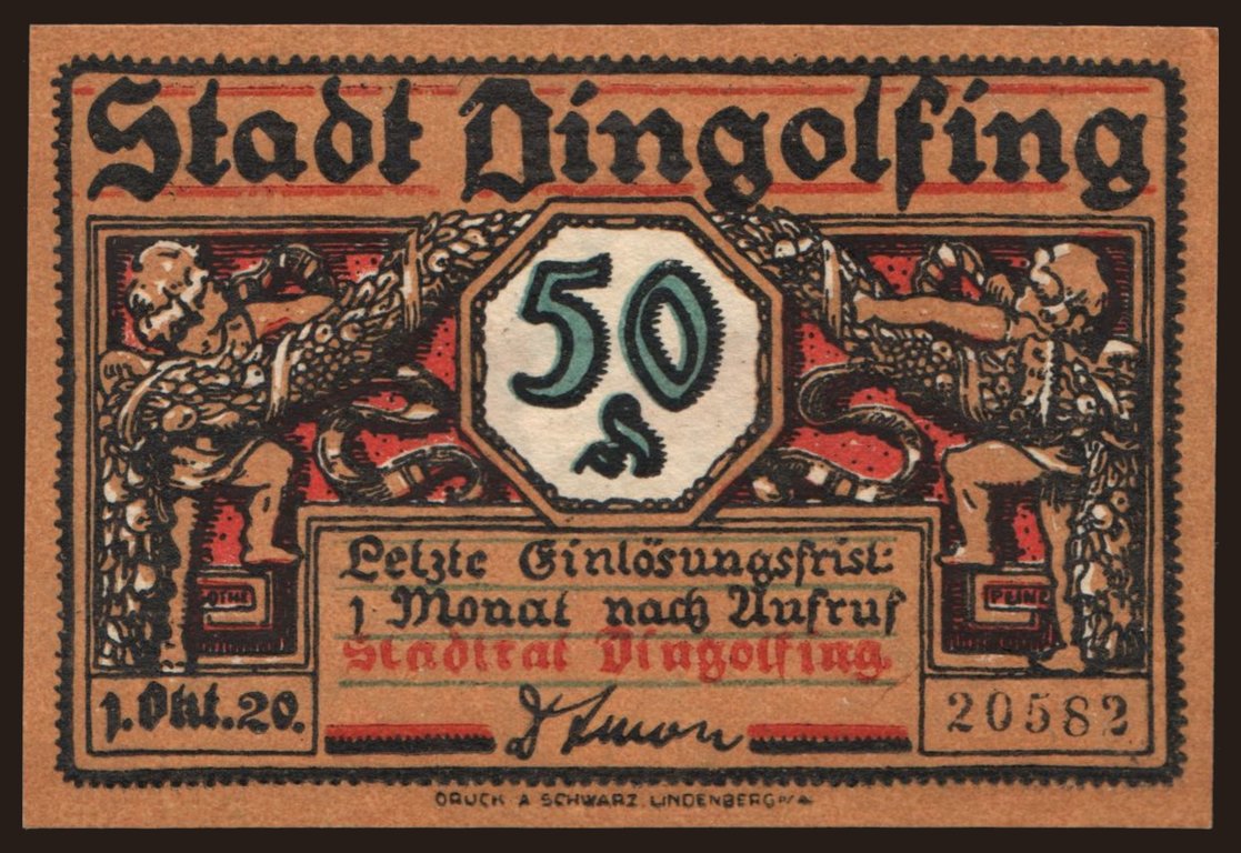 Dingolfing, 50 Pfennig, 1920