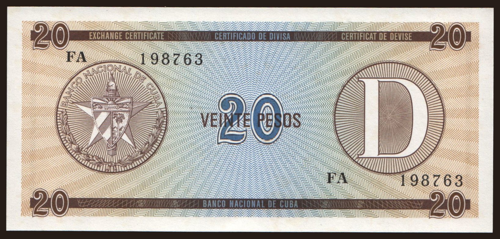 20 pesos, 1985