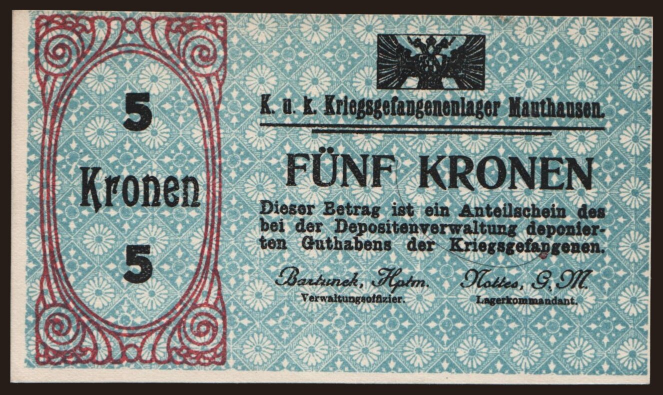 Mauthausen, 5 Kronen, 1915