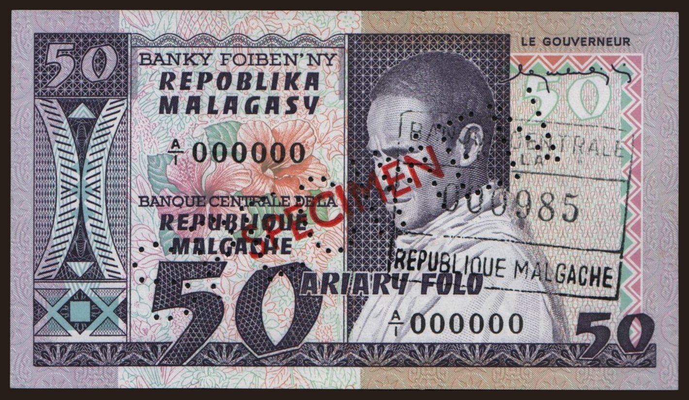 50 francs, 1974, SPECIMEN