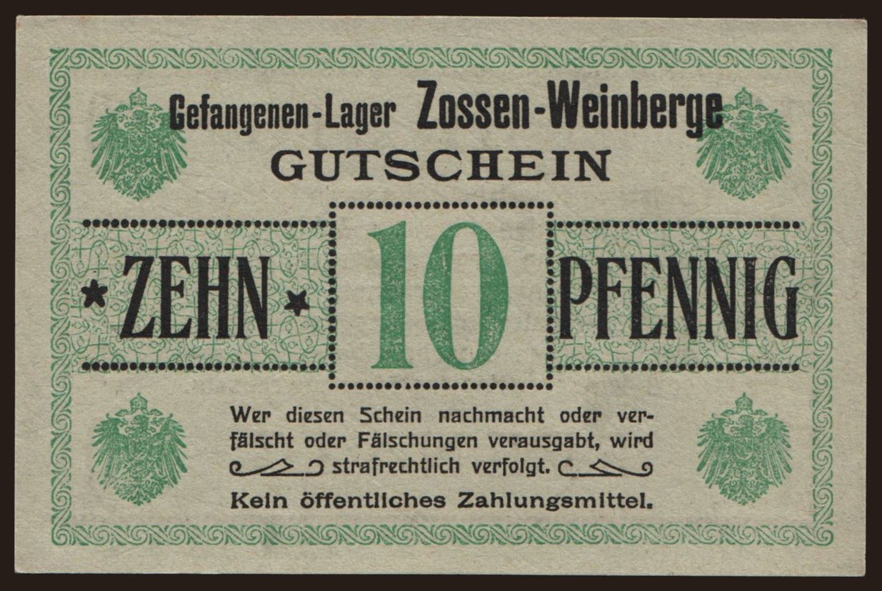 Zossen-Weinberge, 10 Pfennig, 191?