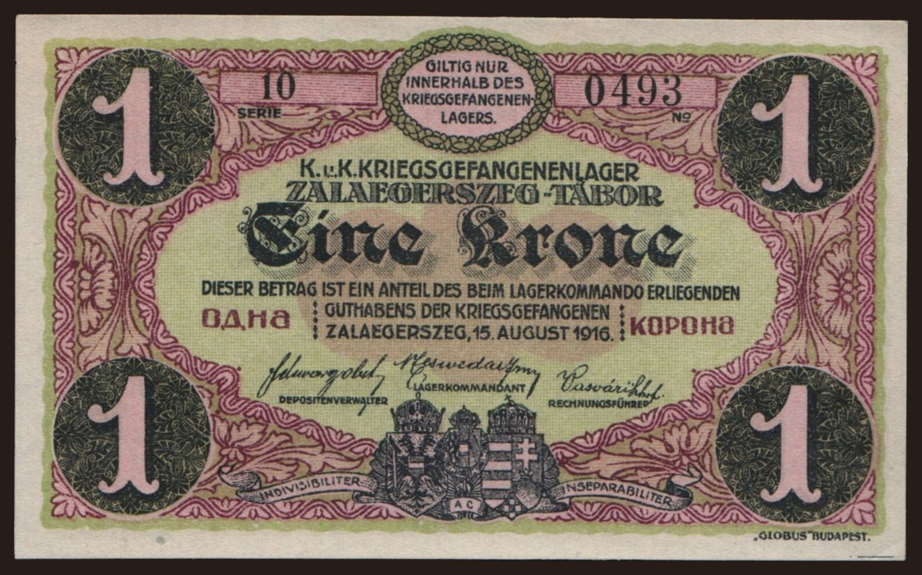 Zalaegerszeg, 1 Krone, 1916