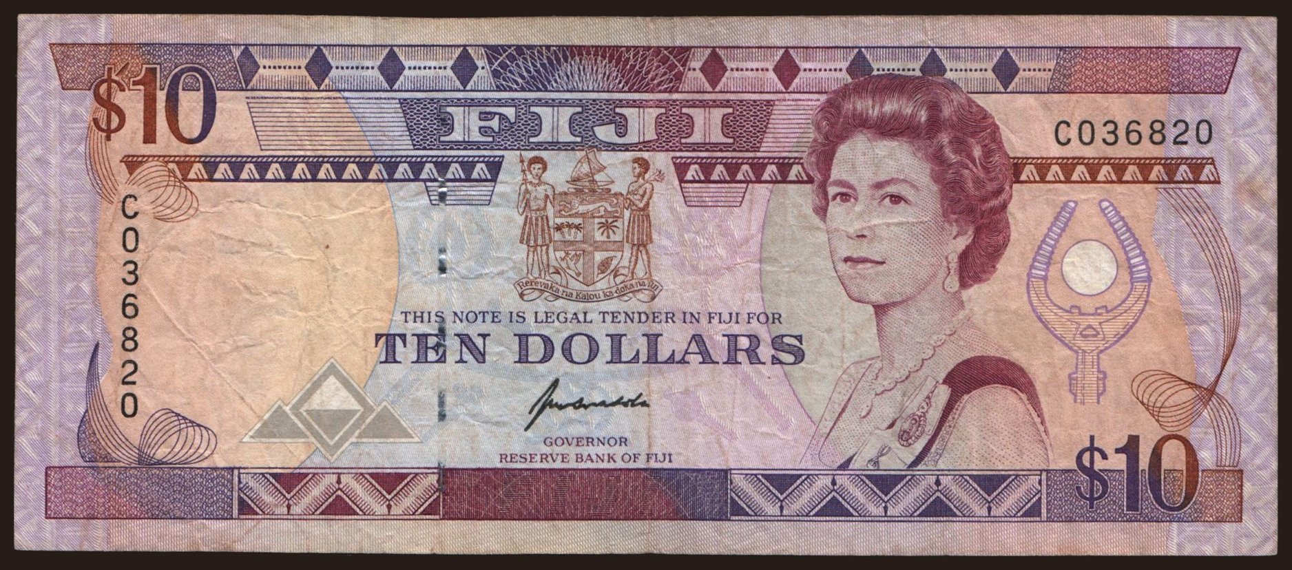 10 dollars, 1992