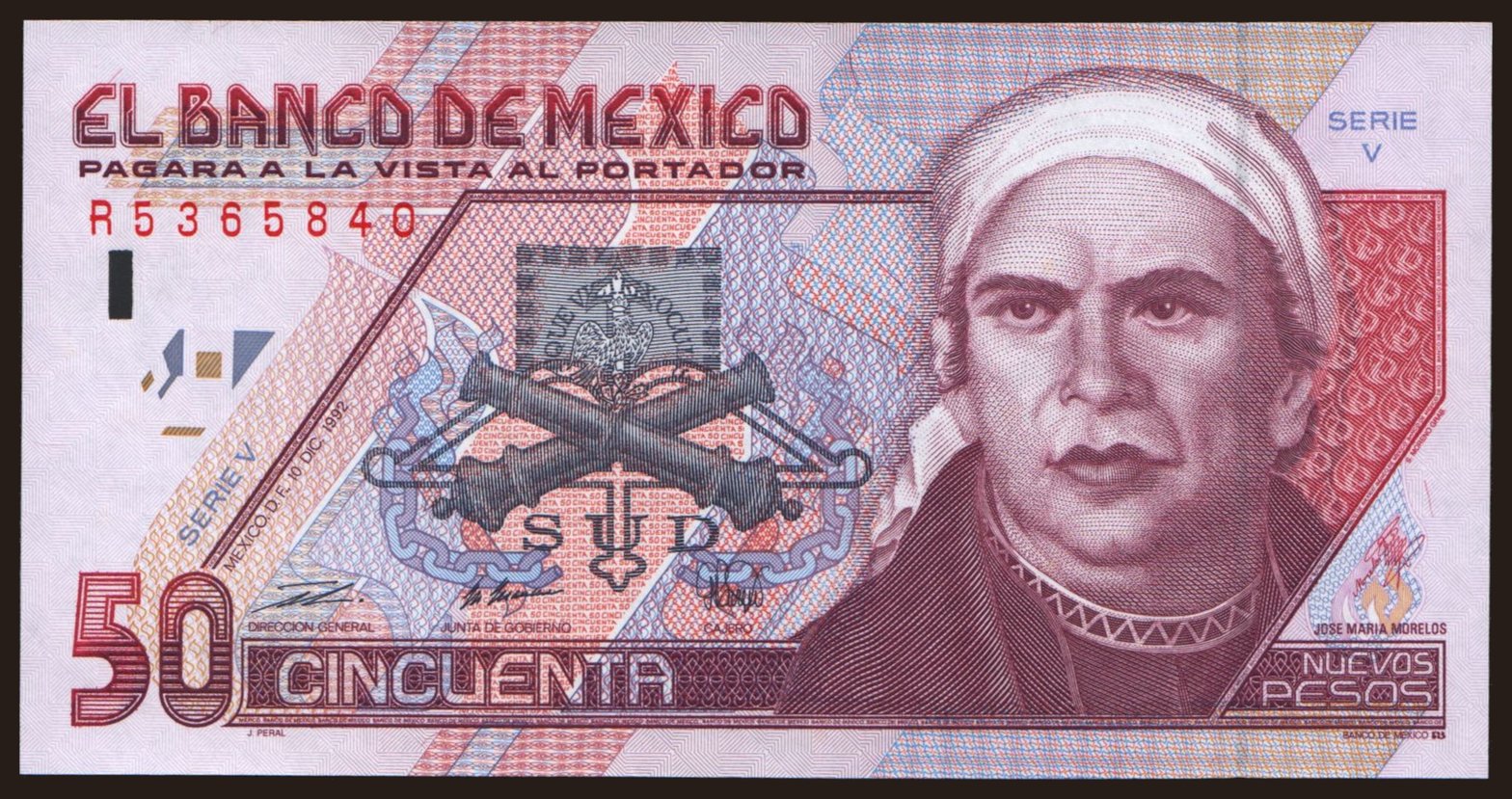 50 pesos, 1992