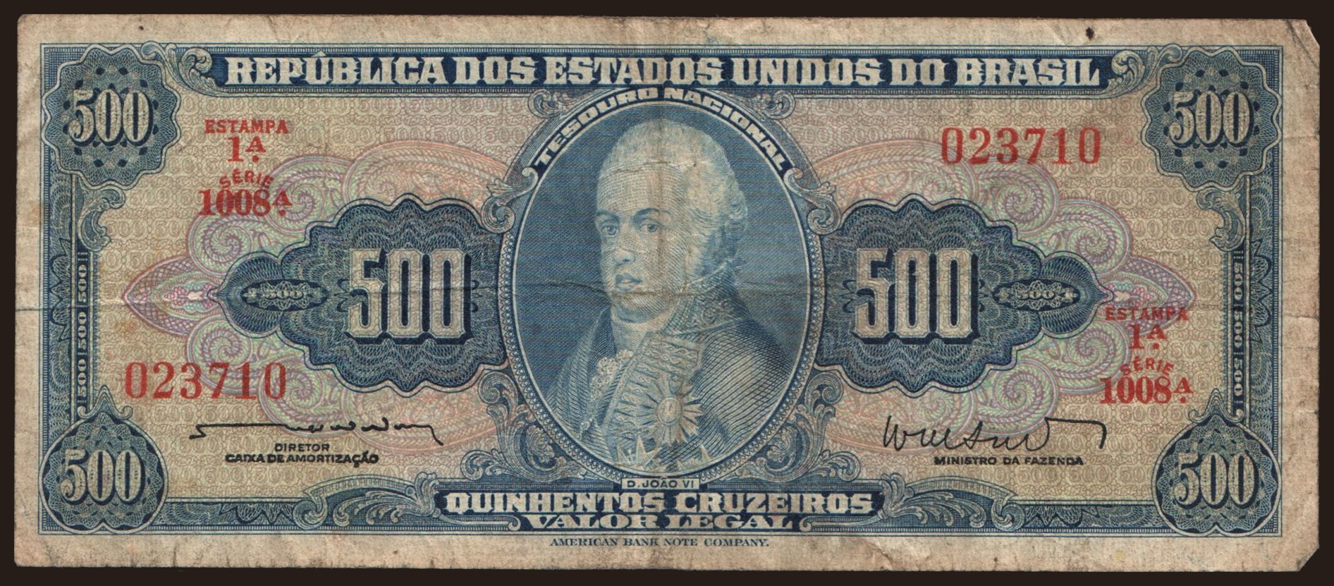 500 cruzeiros, 1962