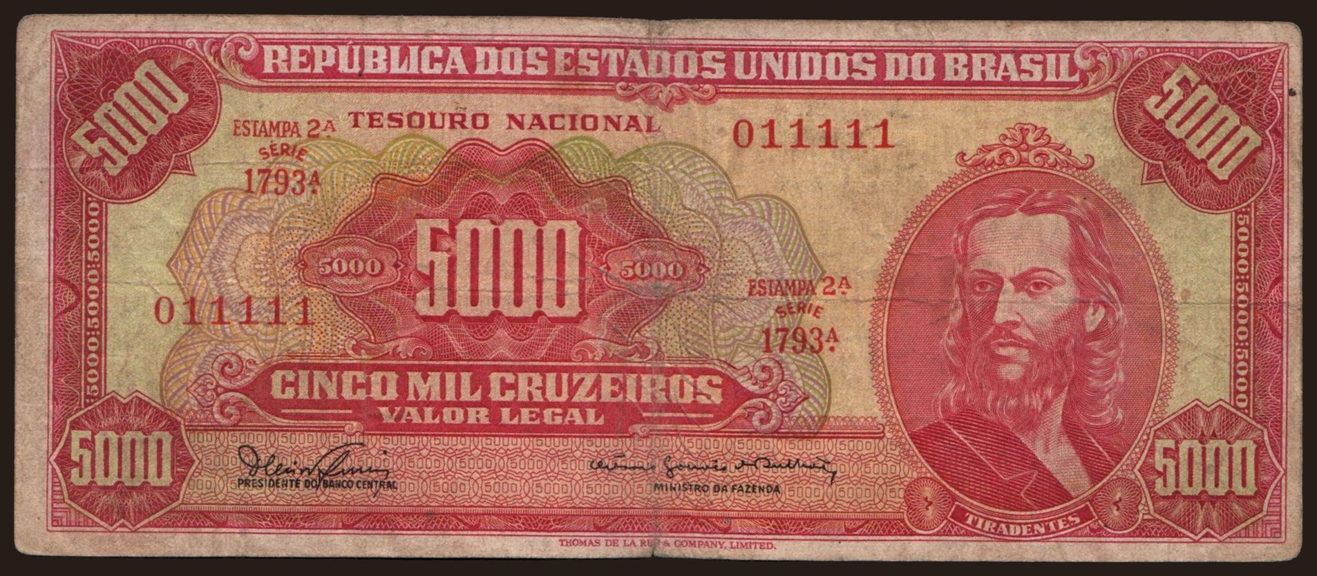 5000 cruzeiros, 1963