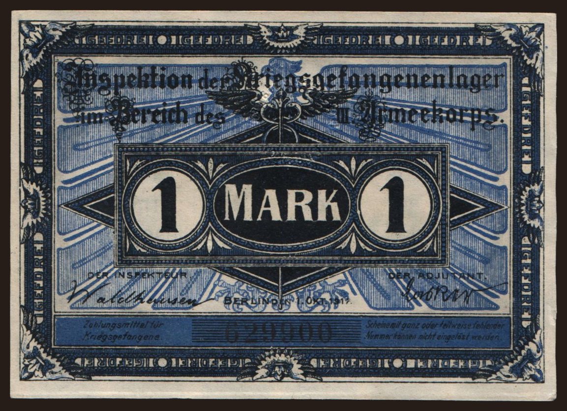 Beeskow, 1 Mark, 1917