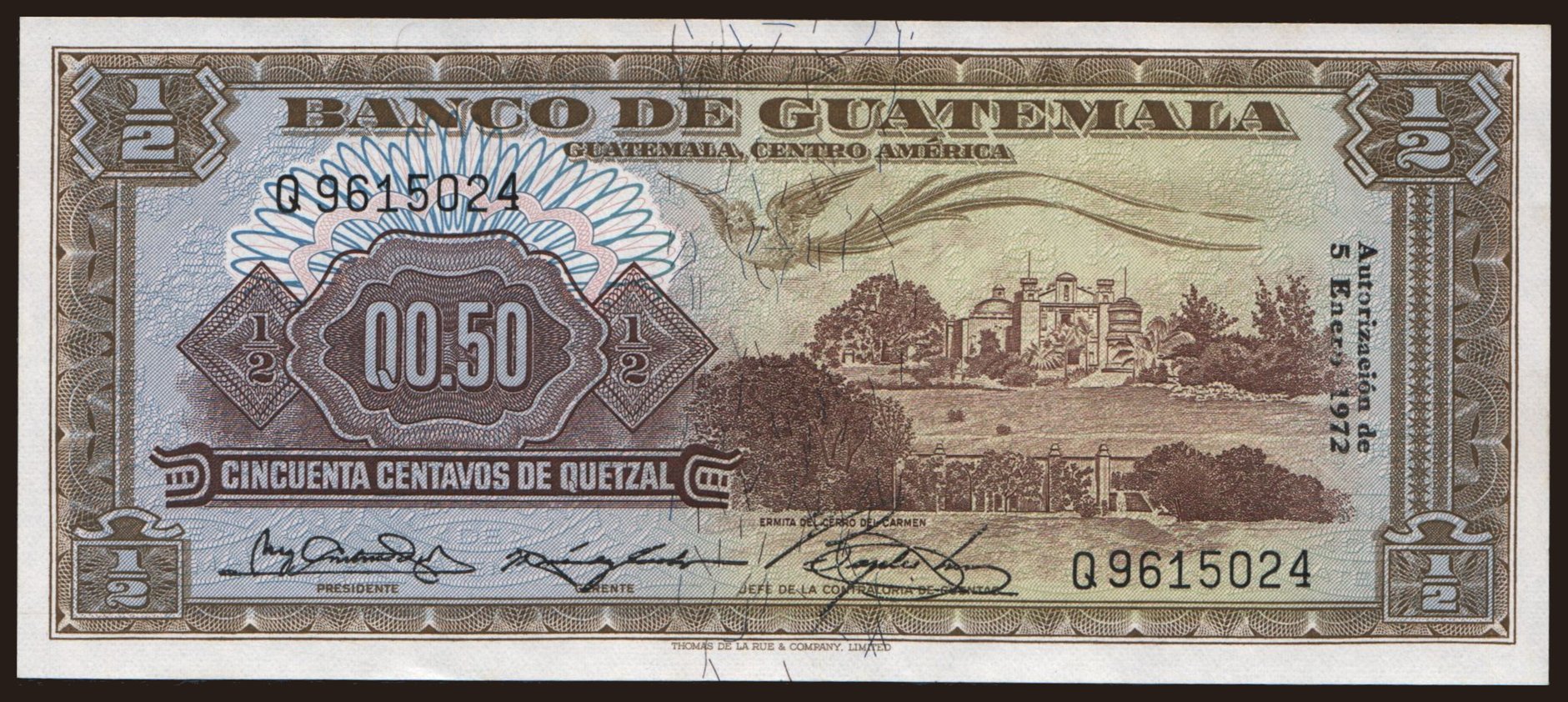 0.50 quetzal, 1972