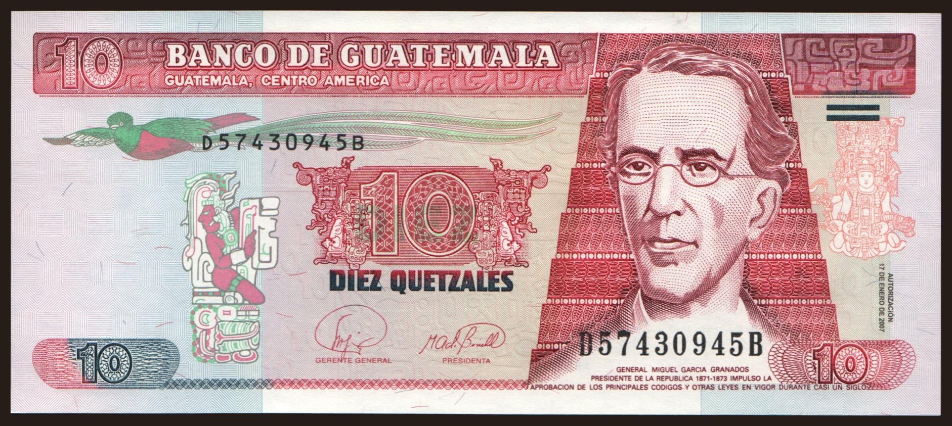 10 quetzales, 2007