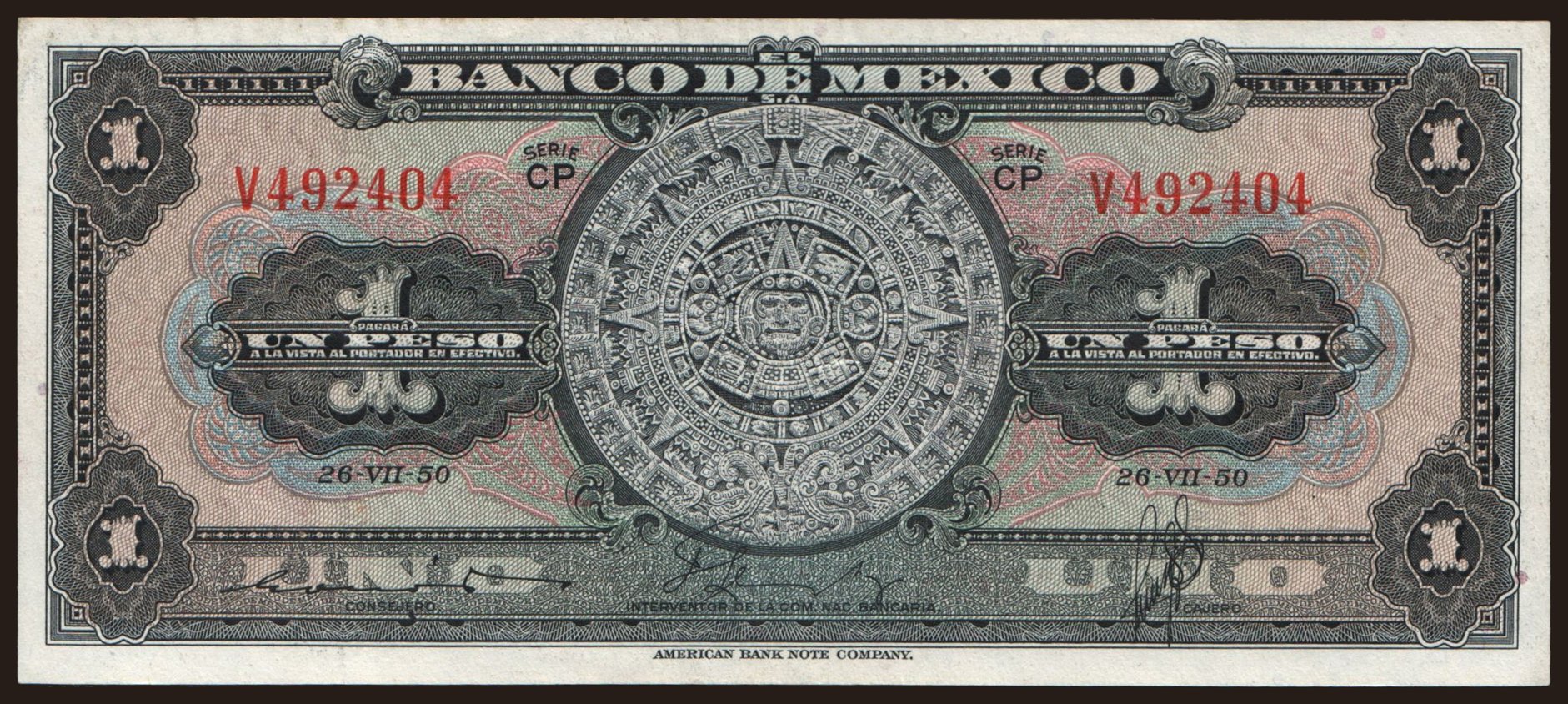 1 peso, 1950