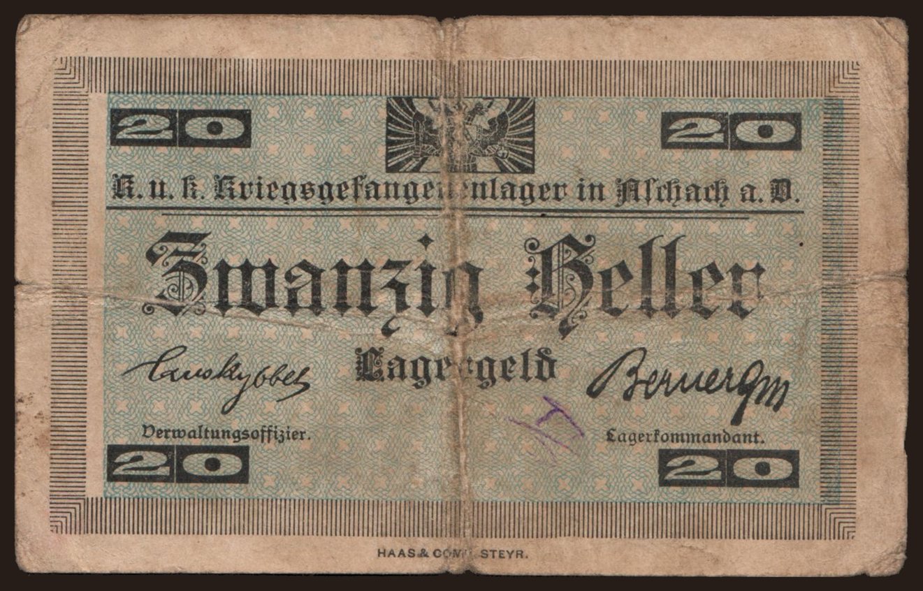 Aschach, 20 Heller, 191?