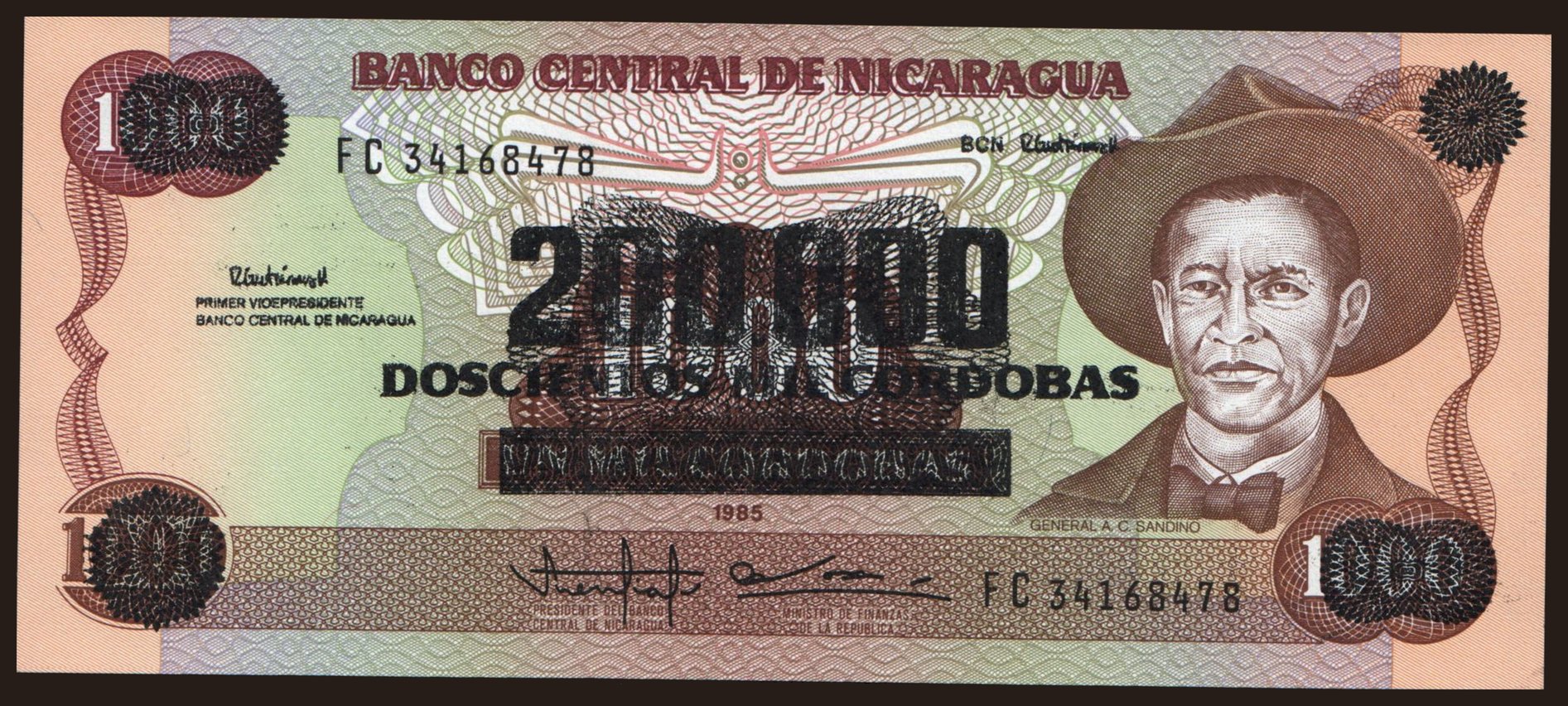 200.000 cordobas, 1990