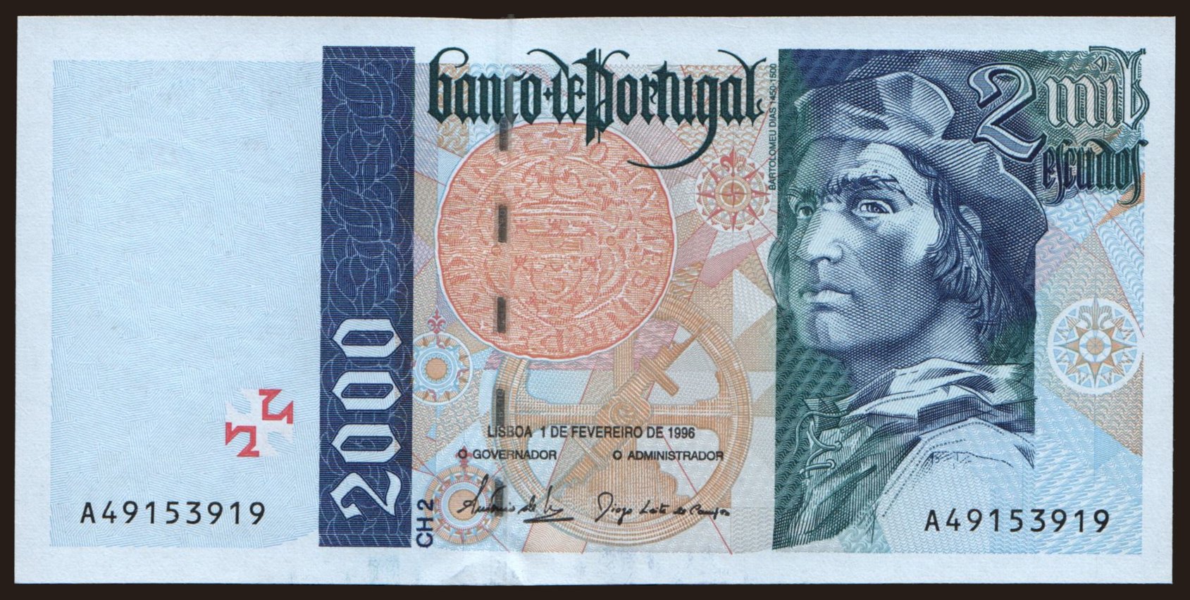 2000 escudos, 1996