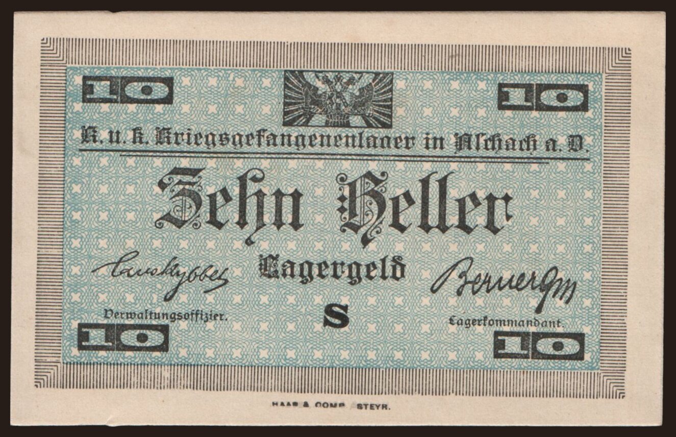 Aschach, 10 Heller, 191?