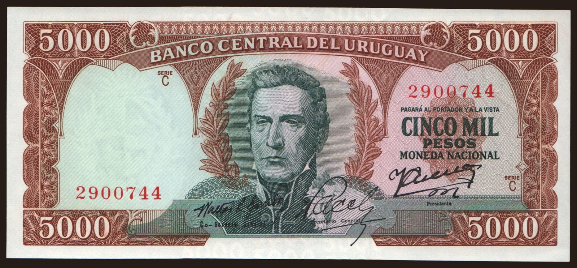 5000 pesos, 1967
