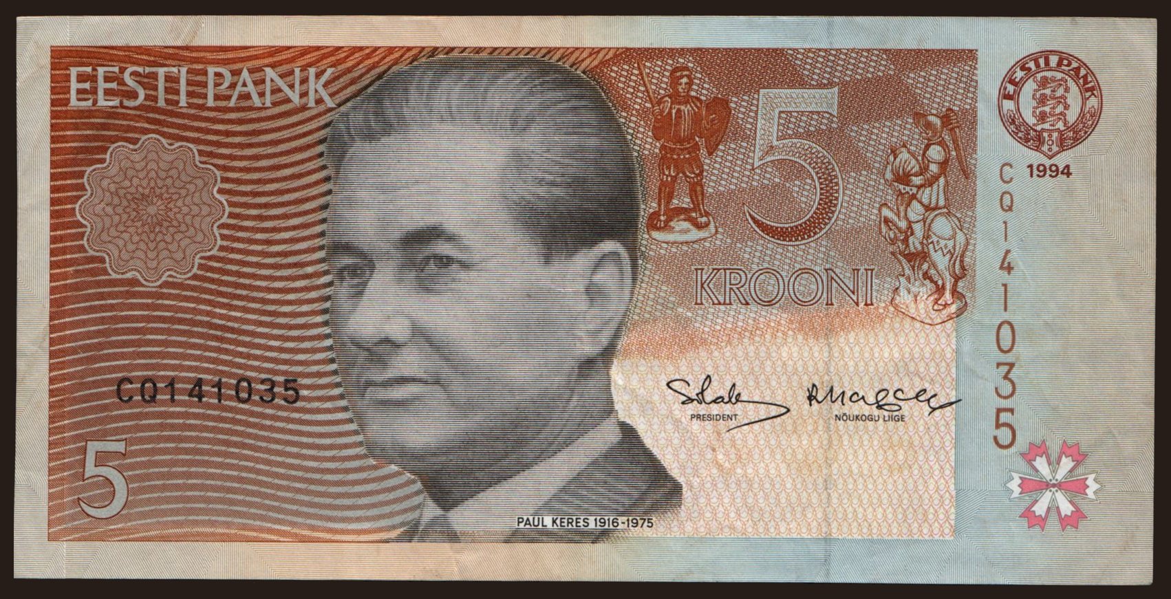 5 krooni, 1994