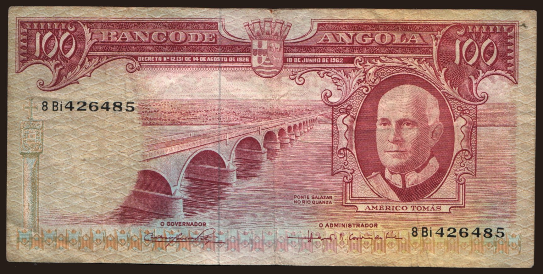 100 escudos, 1962