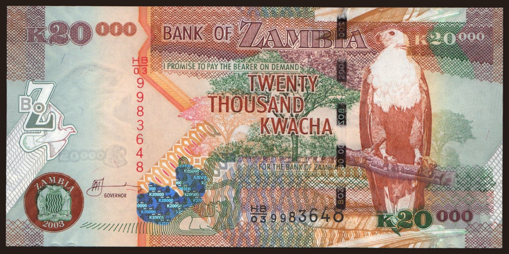 20.000 kwacha, 2003