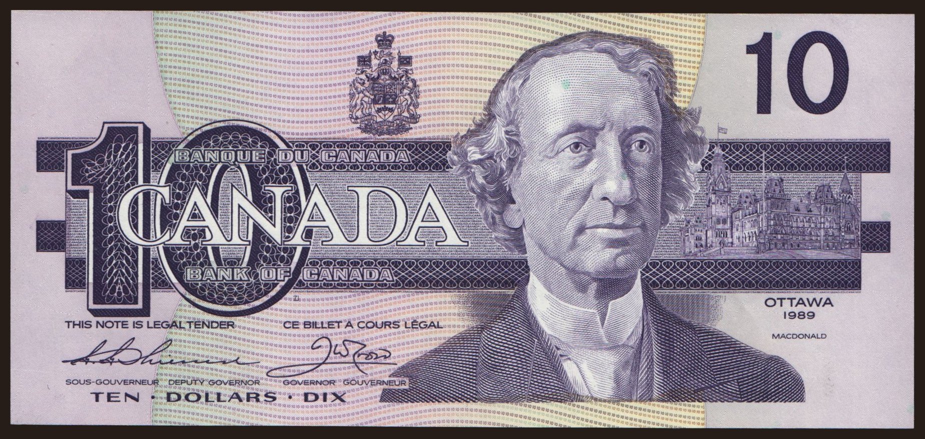 10 dollars, 1989