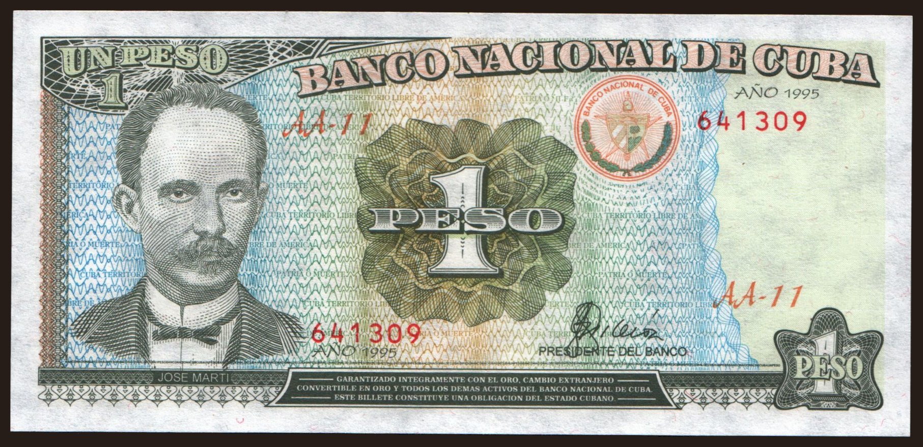 1 peso, 1995